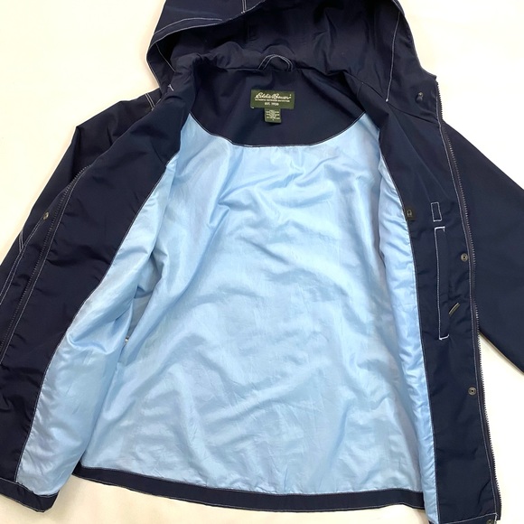 Eddie Bauer Hooded Mid Length Wind Breaker - Picture 2 of 9